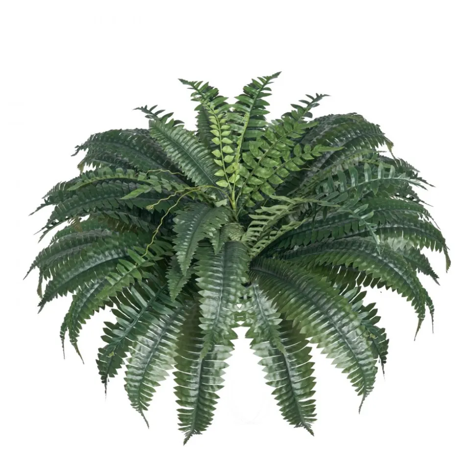 VEVOR Artificial Ferns 2 Pcs, Natural Spread Diameter 43-47 Inch, Large Hanging Artificial Boston Ferns, Fake Plant Wall Decor with 50 Branches, Faux Fern for Home and Office (Flowerpot Unincluded)
