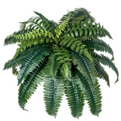 VEVOR Artificial Ferns 2 Pcs, Natural Spread Diameter 35-39 Inch, Large Hanging Artificial Boston Ferns, Fake Plant Wall Decor with 35 Branches, Faux Fern for Home and Office (Flowerpot Unincluded)