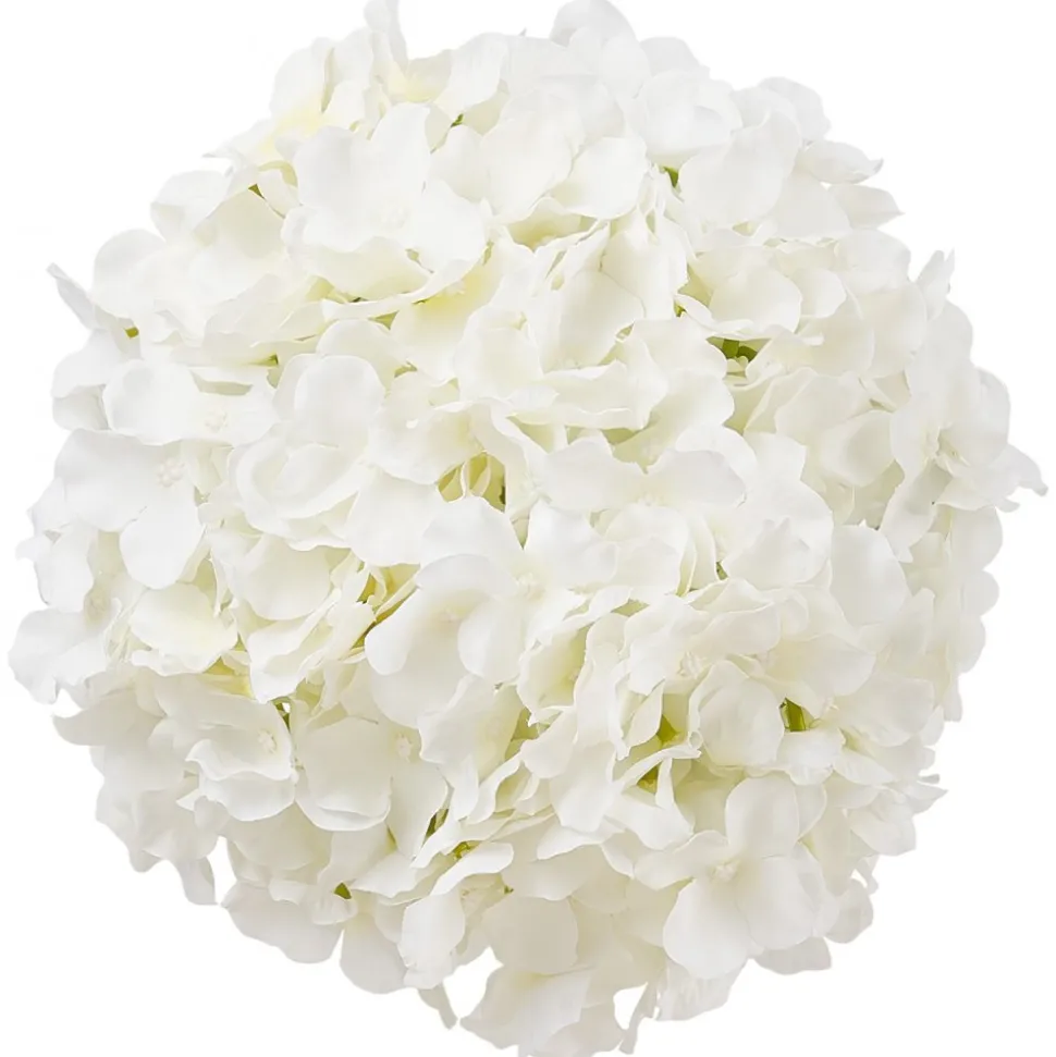 VEVOR Artificial Flowers, 305 pcs Real Looking White Silk Fake Hydrangea Bulk, White Faux Bridal Shower with Stems for DIY Wedding Bouquets, Home Centerpieces Arrangements, Party Tables Decorations
