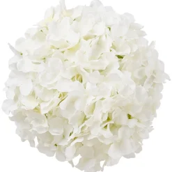 VEVOR Artificial Flowers, 205 pcs Real Looking White Silk Fake Hydrangea Bulk, White Faux Bridal Shower with Stems for DIY Wedding Bouquets, Home Centerpieces Arrangements, Party Tables Decorations