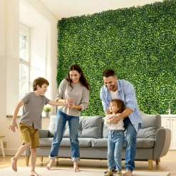 VEVOR Artificial Grass Wall Panels, 40 x 120 inch, Milan Grass Greenery Boxwood Panel for Indoor Outdoor Green Decor & Ivy Fence Covering, Privacy Backdrop Wall Hedge Screen for Garden