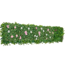 VEVOR Artificial Luxury‌ Flower Wall Backdrop, 2 PCS, Each Panel 2 x 8 ft, Gorgeous 3D Silk Floral Backdrop Pet Friendly, Easy Installation Flower Wall Panel for Wedding, Event, Party and Home Decor