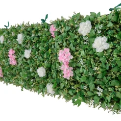 VEVOR Artificial Luxury‌ Flower Wall Backdrop, 2 PCS, Each Panel 2 x 8 ft, Gorgeous 3D Silk Floral Backdrop Pet Friendly, Easy Installation Flower Wall Panel for Wedding, Event, Party and Home Decor