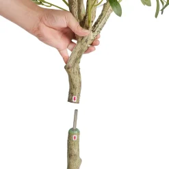 VEVOR Artificial Olive Tree, 6 FT Tall Faux Plant, Secure PE Material & Anti-Tip Tilt Protection Low-Maintenance Plant, Lifelike Green Fake Potted Tree for Home Office Warehouse Decor Indoor Outdoor