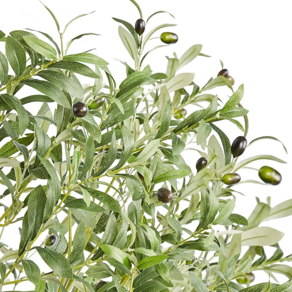 VEVOR Artificial Olive Tree, 6 FT Tall Faux Plant, Secure PE Material & Anti-Tip Tilt Protection Low-Maintenance Plant, Lifelike Green Fake Potted Tree for Home Office Warehouse Decor Indoor Outdoor