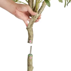VEVOR Artificial Olive Tree, 5 FT Tall Faux Plant, Secure PE Material & Anti-Tip Tilt Protection Low-Maintenance Plant, Lifelike Green Fake Potted Tree for Home Office Warehouse Decor Indoor Outdoor