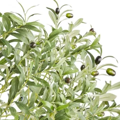 VEVOR Artificial Olive Tree, 5 FT Tall Faux Plant, Secure PE Material & Anti-Tip Tilt Protection Low-Maintenance Plant, Lifelike Green Fake Potted Tree for Home Office Warehouse Decor Indoor Outdoor