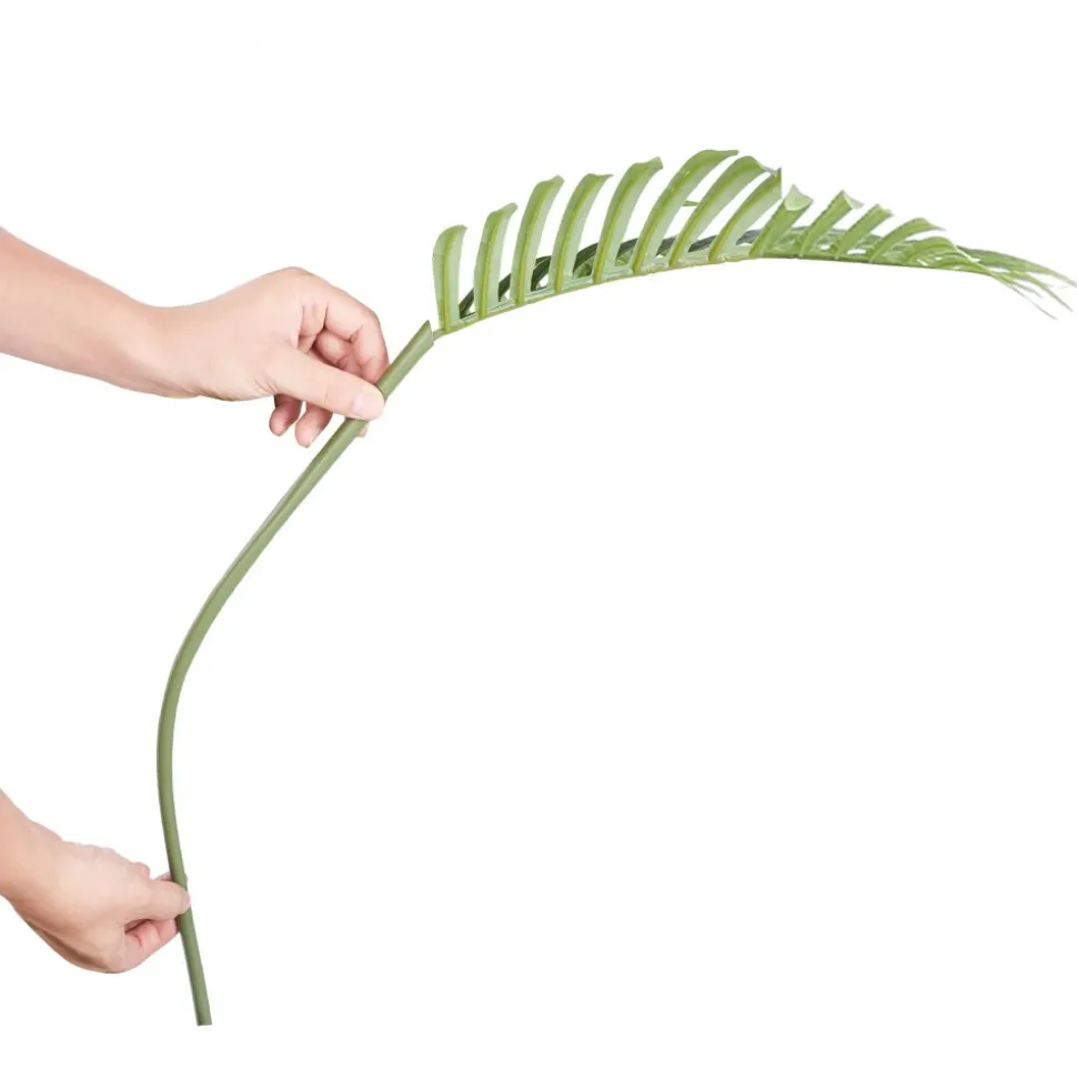 VEVOR Artificial Palm Tree, 4 FT Tall Faux Plant, Secure PE Material & Anti-Tip Tilt Protection Low-Maintenance Plant, Lifelike Green Fake Tree for Home Office Warehouse Decor Indoor Outdoor