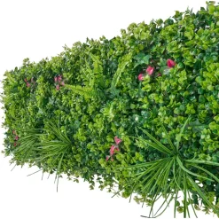 VEVOR Artificial Plant Wall, 16PCS 20 x 20 in Artificial Boxwood Panels, Greenery Backdrop Privacy Hedge Fence with Sun Protection, Fake Grass Wall Screen for Wedding, Indoor, Outdoor Garden, Backyard