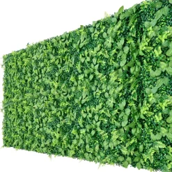 VEVOR Artificial Plant Wall, 4 PCS, Each Panel 2 x 8 ft Artificial Boxwood Panels, Sun Protection Greenery Backdrop Privacy Hedge Fence, Fake Grass Screen for Wedding, Indoor, Outdoor Garden, Backyard