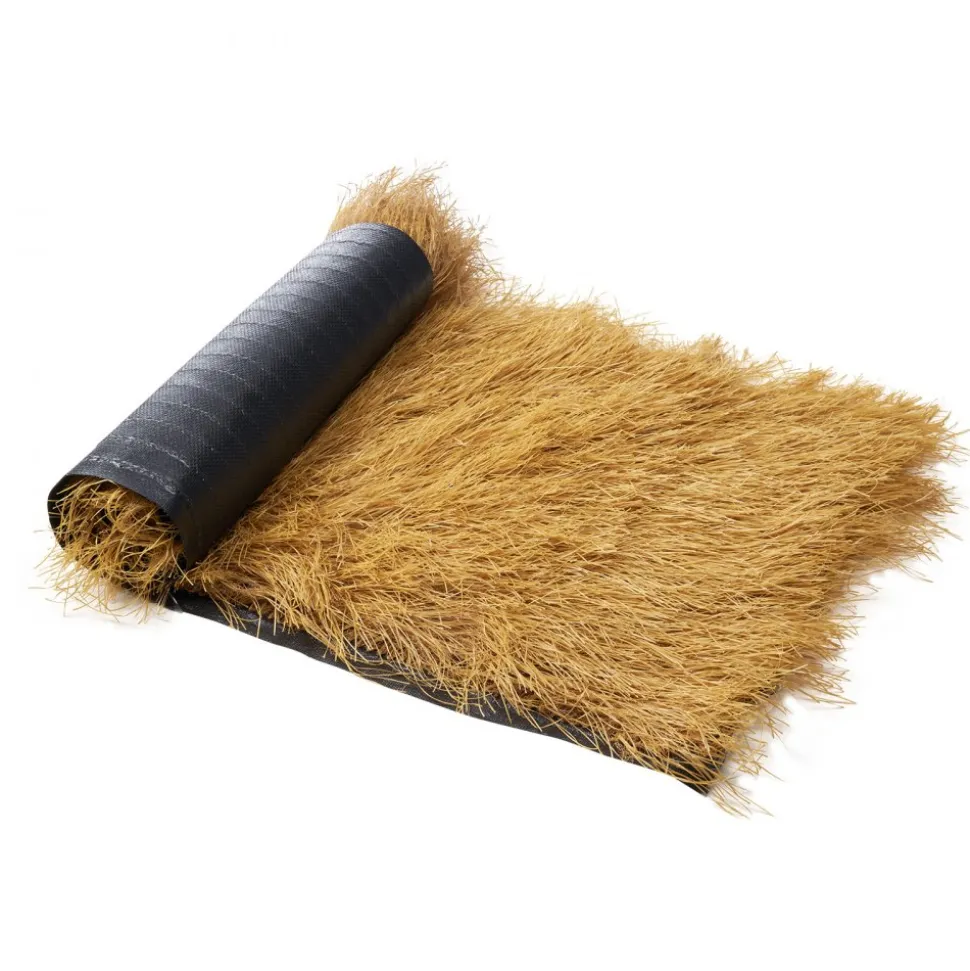 VEVOR Artificial Thatch Grass Roof, 1.6 x 19.7 ft Tiki Bar Hut Thatch Roofing Roll, Waterproof & Fire-Resistant, Palapa Tiki Roof Mat for Patio Pool Beach Tropical Hawaiian Party Décor