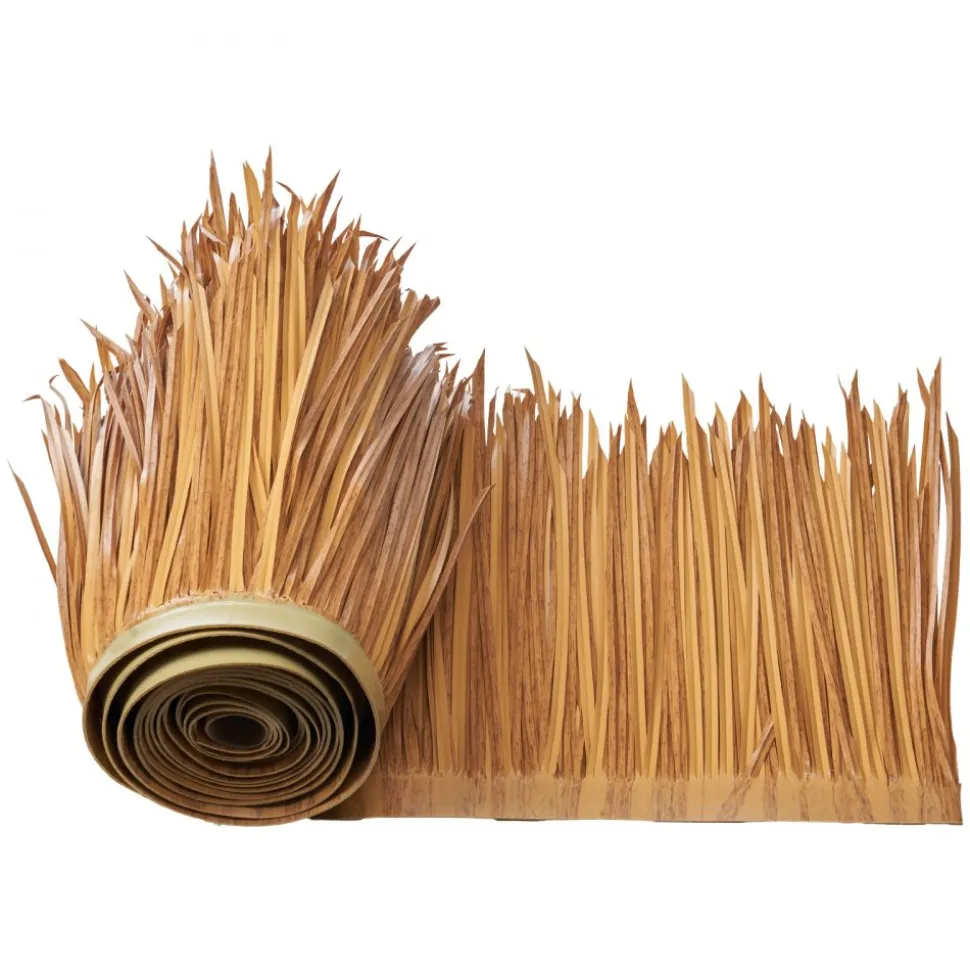 VEVOR Artificial Thatch Grass Roof, 1.3 x3.2 ft Mexican Style Tiki Bar Hut Skirt Thatch Roofing Roll, Waterproof & Fire-Resistant, Palapa Duck Blind Grass for Patio Pool Beach Hawaiian Party Décor