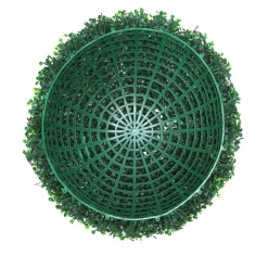 VEVOR Artificial Topiaries Boxwood Trees, 20” Tall (2 Pieces), Ball-Shape Faux Topiaries Plant, All-year Green Feaux Plant Decorative Balls for Backyard, Balcony,Garden, Wedding and Home Décor