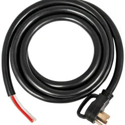 VEVOR 50' 50A RV Camp Power Cord Generator Cord 6/3 + 8/1 AWG NEMA 14-50P to Bare Wire