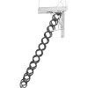 VEVOR Attic Ladder, 660LBS/299.4KG Capacity, Fits 9.5 to 10.2 ft Ceiling Height and 39.4 x 27.5 inch Opening Size, Alloy Steel Pull-Down Retractable Ceiling Stair with Pulling Rod for Attic Loft Roof