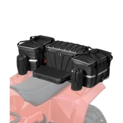 VEVOR ATV Rear Storage Bag, 54L ATV Rear Cargo Bag with 16L Cooler Insulated Bag, 600D Oxford Cloth Storage Rear Rack Seat Bag Fit Most ATVs with Rear Rack, Compatible with ATV, UTV, Can-Am Vehicles