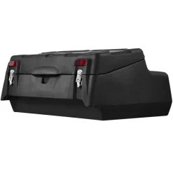VEVOR ATV Rear Storage Box, 95L ATV Rear Cargo Box with Padded Backrest, Waterproof LLDPE and Lockable Gear Storage Box Fit Most ATVs with Rear Rack, Compatible with ATV, UTV, Can-Am Vehicles