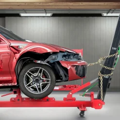 VEVOR Auto Body Frame Straightener, 6 Ton Tension Car Frame Puller, Auto Body Frame Machine with Swivel Post, Hydraulic Foot Pump, Airbag Jack and Pulling Clamp Set, for Auto Body Frame Repair