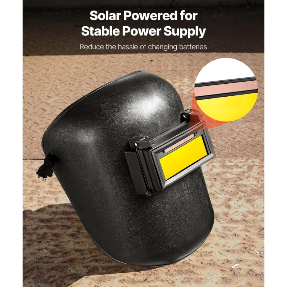 VEVOR Auto Darkening Welding Lens 4.25" x 2", Shade 10 True Color Welding Lens with Dual Arc Sensors & Gold Coating, Compatible with Most Welding Helmets for TIG, MIG, MMA, ARC Applications