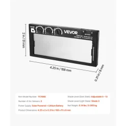 VEVOR Auto Darkening Welding Lens 4.25