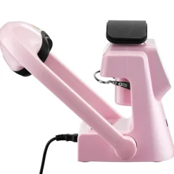 VEVOR Auto Hat Heat Press Machine, with 2pcs Interchangeable Platens, Automatic Open and Release, Touchscreen for Precise Time and Temperature Control, Heat Transfer Printing for Caps, Hats, Pink