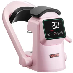 VEVOR Auto Hat Heat Press Machine, with 2pcs Interchangeable Platens, Automatic Open and Release, Touchscreen for Precise Time and Temperature Control, Heat Transfer Printing for Caps, Hats, Pink