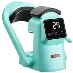 VEVOR Auto Hat Heat Press Machine, with 2pcs Interchangeable Platens, Automatic Open and Release, Touchscreen for Precise Time and Temperature Control, Heat Transfer Printing for Caps, Hats, Green