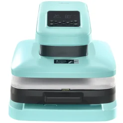 VEVOR Auto Heat Press Machine 15 x 15 inch T-Shirt Press Machine Green, Auto Release and Adjustable Pressure, Digital Display, Rapid and Even Heating, for Sublimation, Vinyl, Heat Transfer Projects