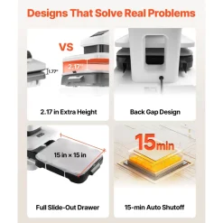 VEVOR Auto Heat Press Machine 15 x 15 inch T-Shirt Press Machine White, Auto Release and Adjustable Pressure, Digital Display, Rapid and Even Heating, for Sublimation, Vinyl, Heat Transfer Projects