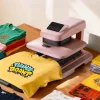 VEVOR Auto Heat Press Machine 15 x 15 inch T-Shirt Press Machine Pink, Auto Release and Adjustable Pressure, Digital Display, Rapid and Even Heating, for Sublimation, Vinyl, Heat Transfer Projects