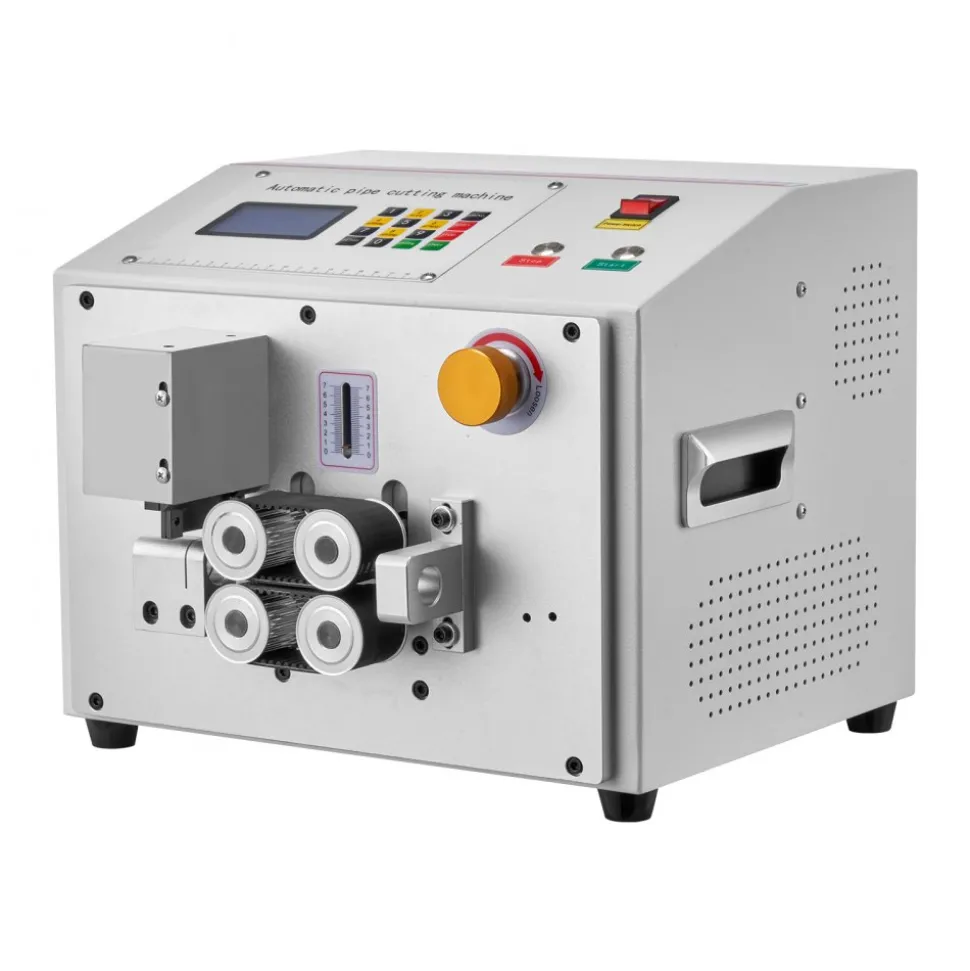 VEVOR Auto Heat-Shrink Tube Cutter, Automatic Pipe Cutting Machine with LCD Display, 1mm-20mm Cutting Diameter, 0.1mm-99999.9mm Cutting Length, Ideal for PVC PE Tube, Silicone Tube, Soft Water Pipe