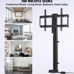 VEVOR Automated TV Elevator, 39.4" Stroke, Supports 32-70" TVs, Adjustable Height 28.74-68.11", Remote Controlled, Max Load 154 lbs