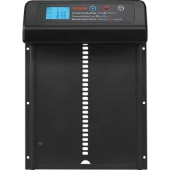 VEVOR Automatic Chicken Coop Door, Battery Powered Chicken Coop Door with Timer & Manual Setting, Anti-Pinch Security, Durable Aluminum Alloy, Auto Chick Run Gate Opener with Waterproof Sealing, Black