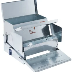 VEVOR Automatic Chicken Feeder, 25 lbs Capacity Feeds 10 Chickens up to 11 Days, Galvanized Steel Poultry Feeder