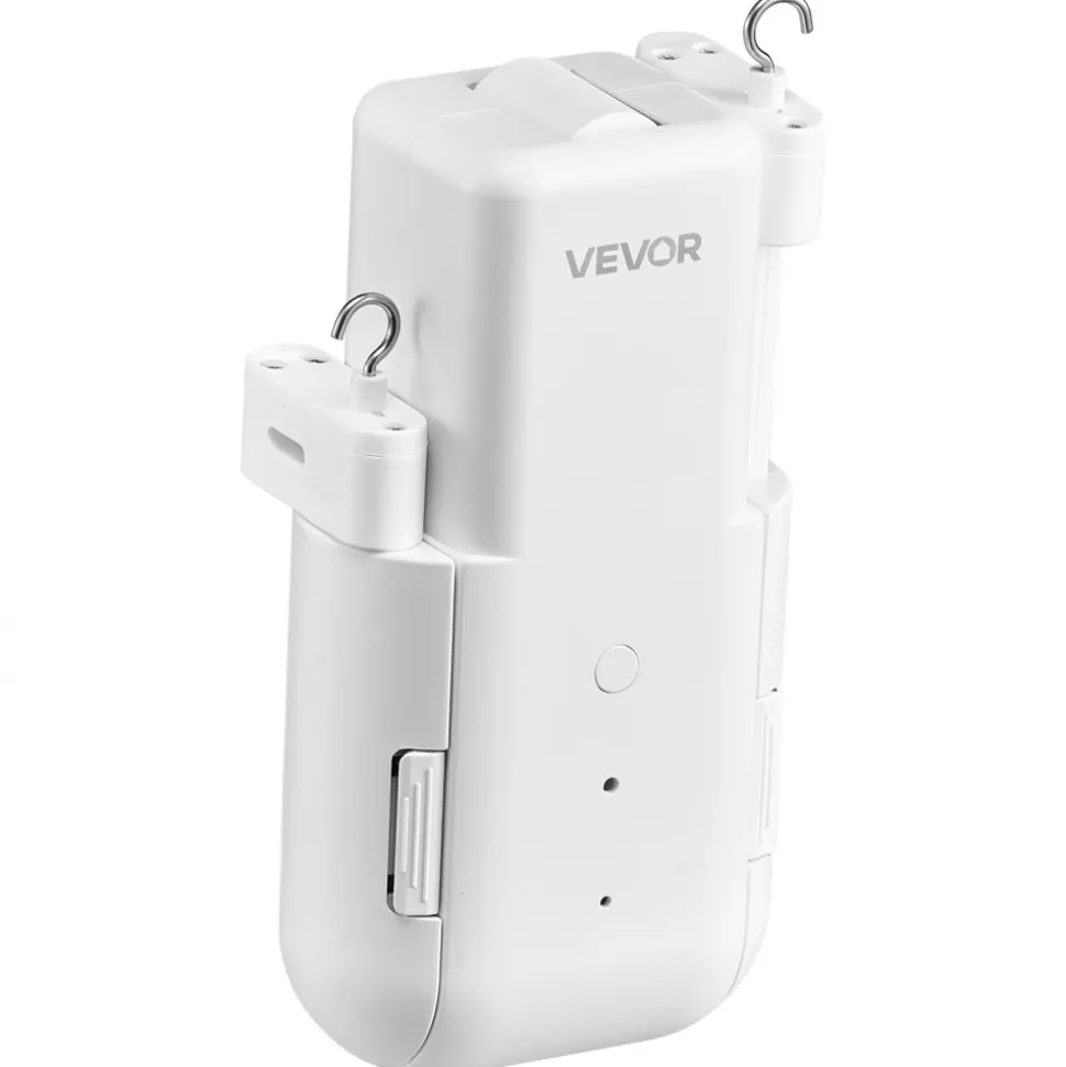 VEVOR Automatic Curtain Opener, 2 Pack, APP and Remote Control, Hub Included, Electric Smart Curtain Opener Compatible with Alexa and Google Home, Timed Opening and Closing, for Roman Rods, U/I Rails