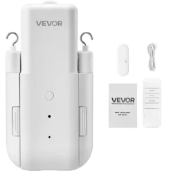 VEVOR Automatic Curtain Opener, APP and Remote Control, Hub Included, Electric Smart Curtain Opener Compatible with Alexa and Google Home, Timed Opening and Closing, for U-shaped/I-shaped Rails