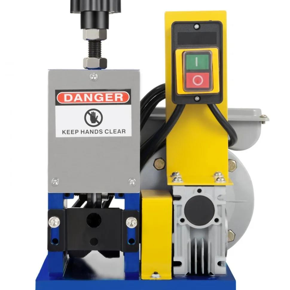 VEVOR Automatic Electric Wire Stripping Machine 0.05"-0.98",Portable Dark Blue Wire Stripper, Wire Stripping Machine Tool for Scrap Copper Recycling (Dark Blue)