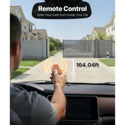 VEVOR Automatic Gate Opener, 1200W Electric Sliding Gate Opener for Doors up to 65.6ft 5732lbs, Chain Drive Rolling Door Motor with Infrared Sensor & 2 Remote Controls, Driveway Gates Opening System