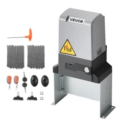 VEVOR Automatic Gate Opener, 1200W Electric Sliding Gate Opener for Doors up to 65.6ft 5732lbs, Chain Drive Rolling Door Motor with Infrared Sensor & 2 Remote Controls, Driveway Gates Opening System