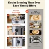 VEVOR Automatic Home Beer Brewer, 1500W Electric Beer Brewing Machine, 3.43 Gal All-in-One Home Brewer with Mash Boil Device, 304 Stainless Steel Internal Tank, Auto Temperature & Pressure Control