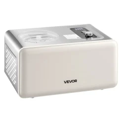 VEVOR Automatic Ice Cream Maker with Built-in Compressor, 2 Quart No Pre-freezing Gelato Maker, Electric Sorbet-Maker, 3 Modes Compressor Ice Cream Machine for Home Kitchen
