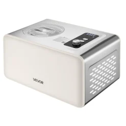 VEVOR Automatic Ice Cream Maker with Built-in Compressor, 2 Quart No Pre-freezing Gelato Maker, Electric Sorbet-Maker, 3 Modes Compressor Ice Cream Machine for Home Kitchen