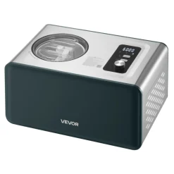 VEVOR Automatic Ice Cream Maker with Built-in Compressor, 1.5 Quart No Pre-freezing Gelato Maker, Electric Sorbet-Maker, 3 Modes Compressor Ice Cream Machine for Home Kitchen