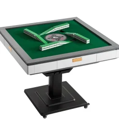 VEVOR Automatic Mahjong Table with Wheels, 2 Sets of 42 mm Tiles (152 Pcs), Roller Coaster Style Mahjong-Table, Foldable and Automatic Shuffler, for Home, Outdoor Leisure & Gifts for Mahjong Players
