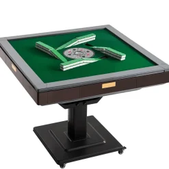 VEVOR Automatic Mahjong Table with Wheels, 2 Sets of 40 mm Tiles (164 Pcs), Roller Coaster Style Mahjong-Table, Foldable and Automatic Shuffler, for Home, Outdoor Leisure & Gifts for Mahjong Players