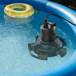 VEVOR Automatic Pool Cover Pump, 1/2 HP 1600 GPH, 120V Submersible Swimming Pool Cover Pump with 25 ft Power Cord, 25 ft Max Head Lift, Water Removal and Transfer Pump, for Pool Draining Hot Tubs