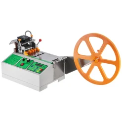 VEVOR Automatic Webbing Cutting Machine, Hot and Cold Ribbon Cutting Machine with Adjustable Temperature and LCD Display, Zipper Tapes Cutter for Nylon Webbing, Elastic Bands, Shoelaces