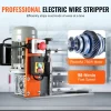 VEVOR Automatic Wire Stripping Machine, 0.06''-1.57'' Electric Motorized Cable Stripper, 750 W, 98 ft/min Wire Peeler with Visible Stripping Depth Reference, 10 Channels for Scrap Copper Recycling
