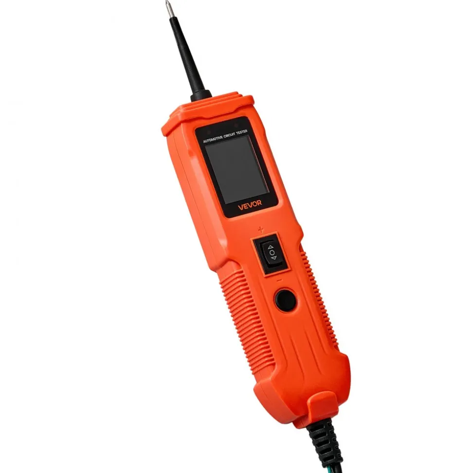 VEVOR Automotive Circuit Tester Kit, 8 - 35 DCV Power Circuit Probe Tester with TFT Color Display and Lighting, 2-in-1 Electrical Automotive Power Tester Probe with 19.7 ft / 6 m Extension Cable