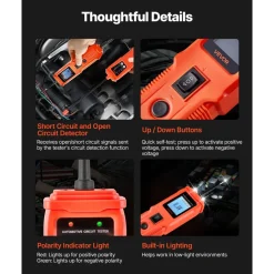 VEVOR Automotive Circuit Tester Kit, 8 - 35 DCV Power Circuit Probe Tester with TFT Color Display and Lighting, 2-in-1 Electrical Automotive Power Tester Probe with 19.7 ft / 6 m Extension Cable